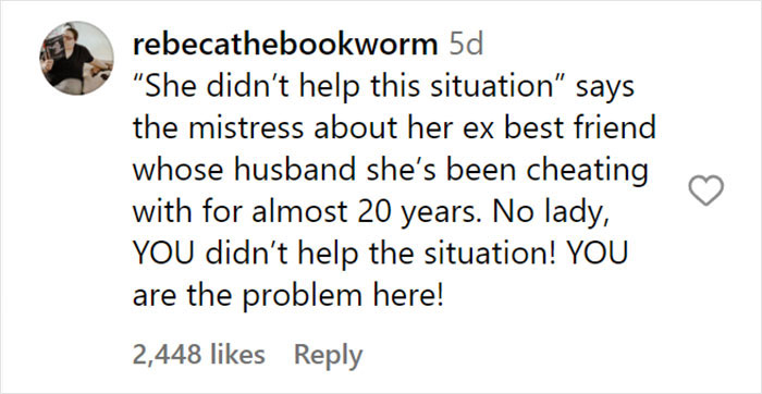 Woman Wants Advice About Her 19-Year Affair With Best Friend’s Husband, Thinks She’s The Victim Woman Wants Advice About Her 19-Year Affair With Best Friend’s Husband, Thinks She’s The Victim