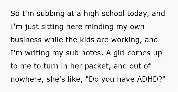 Teacher Learns Something About Herself After Student Points One Thing Out Teacher Learns Something About Herself After Student Points One Thing Out