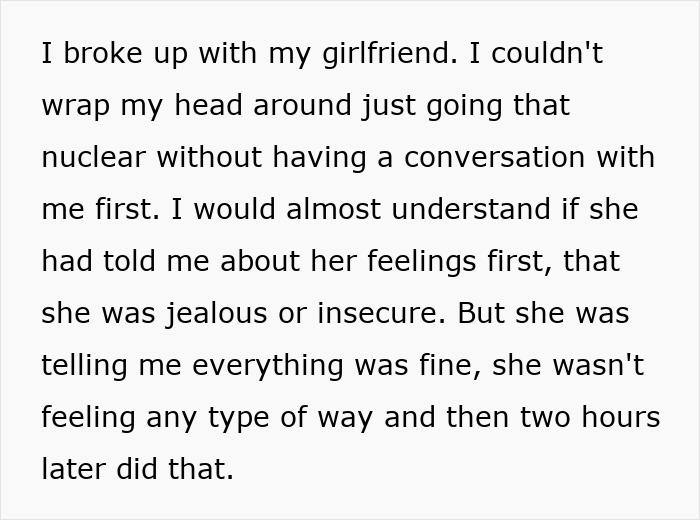 Woman Can’t Believe Boyfriend Supports Female Friend In Her Time Of Need, Does Something Drastic Woman Can’t Believe Boyfriend Supports Female Friend In Her Time Of Need, Does Something Drastic