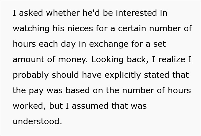 Guy Babysits For Sis Half A Day Then Demands Full-Day Pay, Turns A Family Favor Into A Family Feud