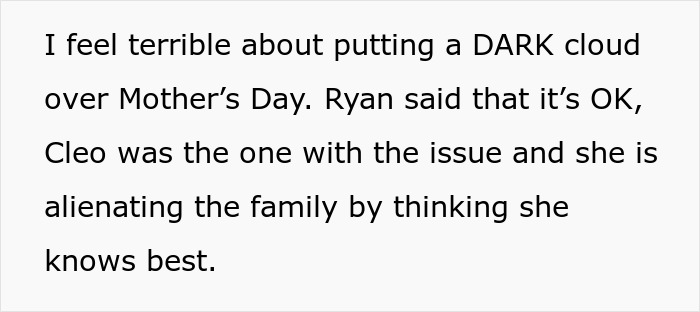 SIL Issues A Mother’s Day Ultimatum, Follows Through With A Full Meltdown When It Gets Ignored SIL Issues A Mother’s Day Ultimatum, Follows Through With A Full Meltdown When It Gets Ignored