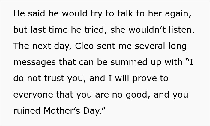 SIL Issues A Mother’s Day Ultimatum, Follows Through With A Full Meltdown When It Gets Ignored SIL Issues A Mother’s Day Ultimatum, Follows Through With A Full Meltdown When It Gets Ignored