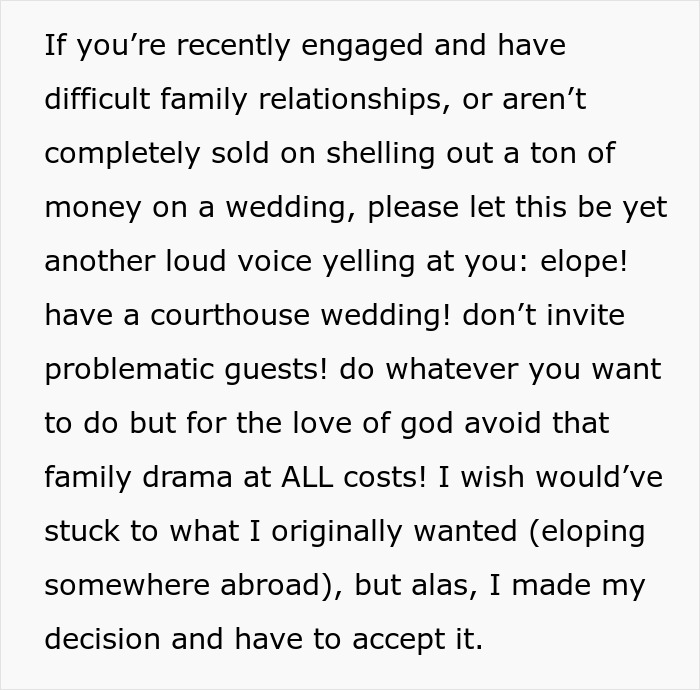 “BIG Mistake”: Bride Reflects On Wedding One Year Later, Has Sage Advice For Engaged Couples “BIG Mistake”: Bride Reflects On Wedding One Year Later, Has Sage Advice For Engaged Couples