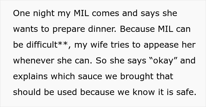 MIL Keeps Using Ingredients DIL is Allergic To, DIL Aghast As Wife Cares More About Mom’s “Feelings” MIL Keeps Using Ingredients DIL is Allergic To, DIL Aghast As Wife Cares More About Mom’s “Feelings”
