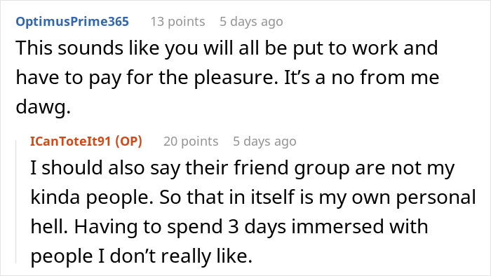 “Hell No”: Friend’s Ridiculous Wedding Expectations Make People Opt Out Quick “Hell No”: Friend’s Ridiculous Wedding Expectations Make People Opt Out Quick