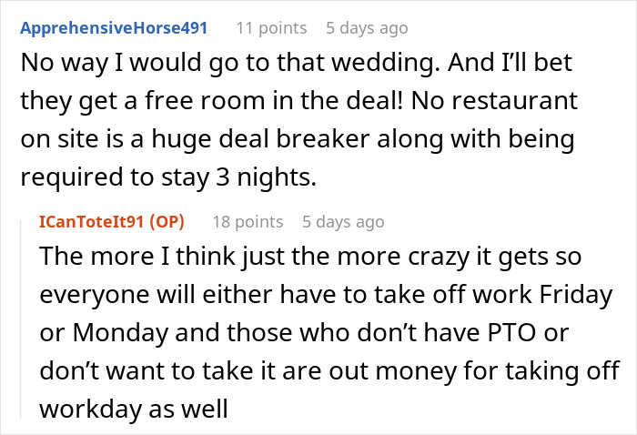 “Hell No”: Friend’s Ridiculous Wedding Expectations Make People Opt Out Quick “Hell No”: Friend’s Ridiculous Wedding Expectations Make People Opt Out Quick