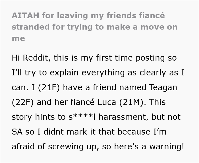 Guy Tries To Make Advances On Fiancée’s Bestie, Cries Foul As She Abandons Him In A Parking Lot Guy Tries To Make Advances On Fiancée’s Bestie, Cries Foul As She Abandons Him In A Parking Lot