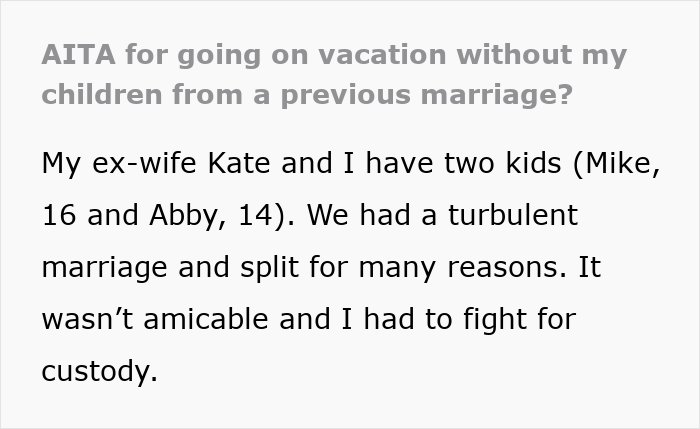 Bitter Ex Refuses To Let Kids Travel With Dad, Goes Ballistic When He Goes On Vacation Without Them Bitter Ex Refuses To Let Kids Travel With Dad, Goes Ballistic When He Goes On Vacation Without Them