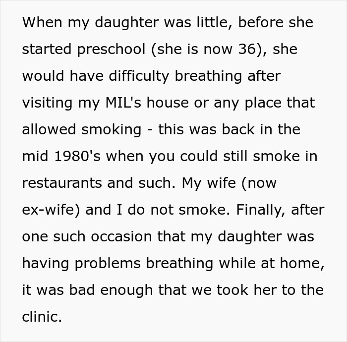 Man Removes MIL From His Home For Smoking Near His Allergic Child And She Tries To Have Him Arrested Man Removes MIL From His Home For Smoking Near His Allergic Child And She Tries To Have Him Arrested