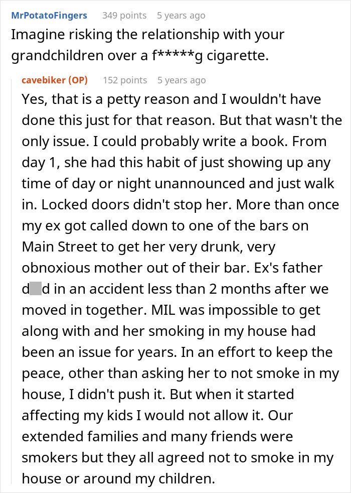 Man Removes MIL From His Home For Smoking Near His Allergic Child And She Tries To Have Him Arrested Man Removes MIL From His Home For Smoking Near His Allergic Child And She Tries To Have Him Arrested
