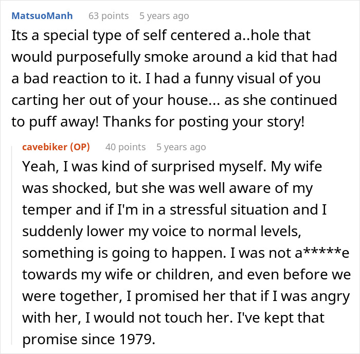 Man Removes MIL From His Home For Smoking Near His Allergic Child And She Tries To Have Him Arrested Man Removes MIL From His Home For Smoking Near His Allergic Child And She Tries To Have Him Arrested