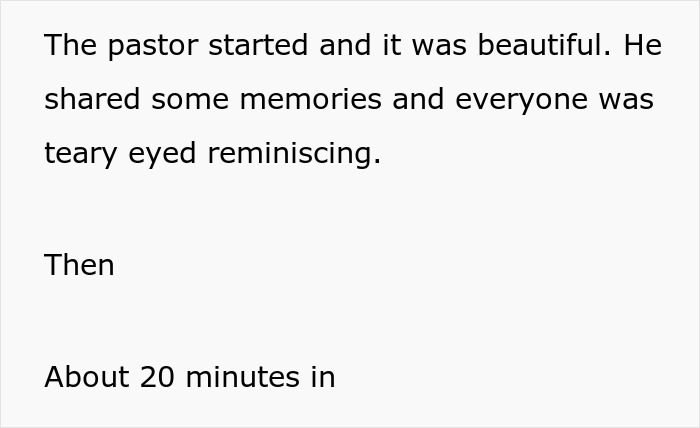 Woman Crashes Memorial Service To Decorate For Wedding, Has A Meltdown When Pastor Shuts Her Down Woman Crashes Memorial Service To Decorate For Wedding, Has A Meltdown When Pastor Shuts Her Down