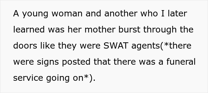 Woman Crashes Memorial Service To Decorate For Wedding, Has A Meltdown When Pastor Shuts Her Down Woman Crashes Memorial Service To Decorate For Wedding, Has A Meltdown When Pastor Shuts Her Down