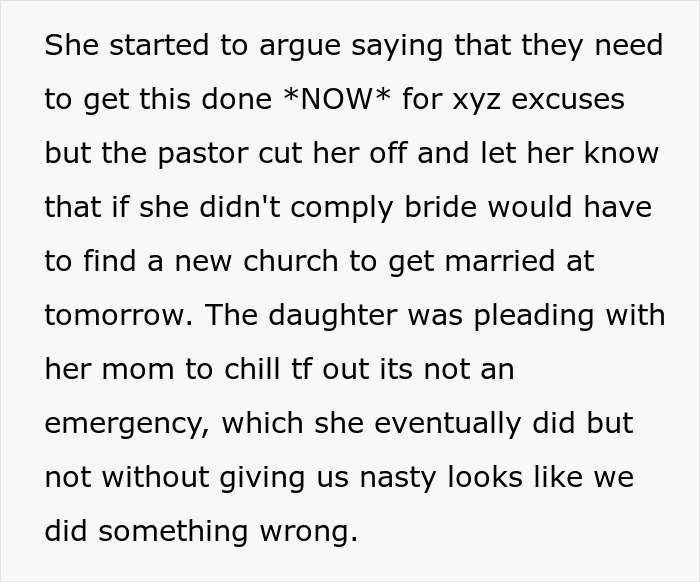 Woman Crashes Memorial Service To Decorate For Wedding, Has A Meltdown When Pastor Shuts Her Down Woman Crashes Memorial Service To Decorate For Wedding, Has A Meltdown When Pastor Shuts Her Down