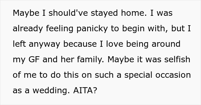 Man Suffers A Panic Attack During A Wedding, Bride Isn’t Happy About It