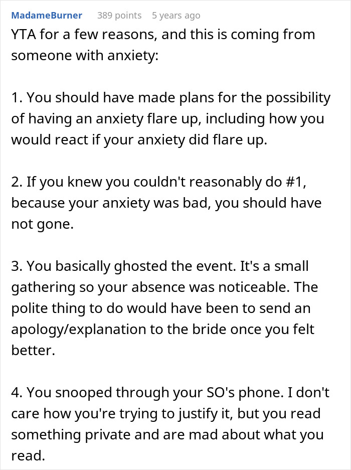 Man Suffers A Panic Attack During A Wedding, Bride Isn’t Happy About It