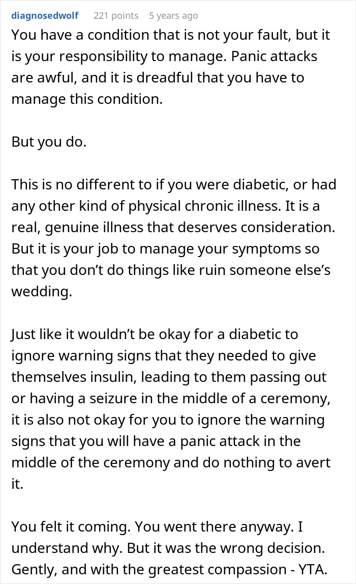 Man Suffers A Panic Attack During A Wedding, Bride Isn’t Happy About It
