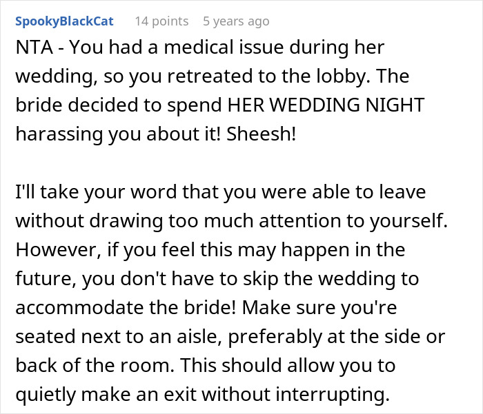 Man Suffers A Panic Attack During A Wedding, Bride Isn’t Happy About It