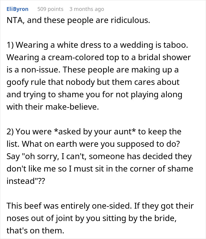 Guest Shamed Over Sleeveless Top And “White” Outfit Gets Unexpected Revenge