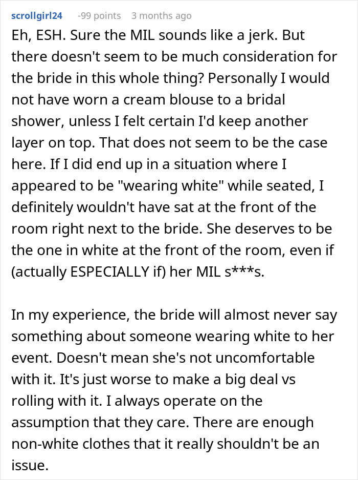 Guest Shamed Over Sleeveless Top And “White” Outfit Gets Unexpected Revenge