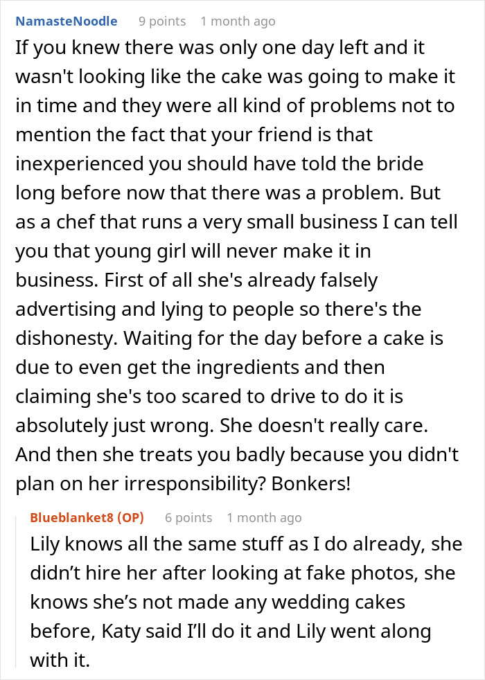 Wedding Cake Drama Ruins Friendship: “Started Advertising Using Stock Images”