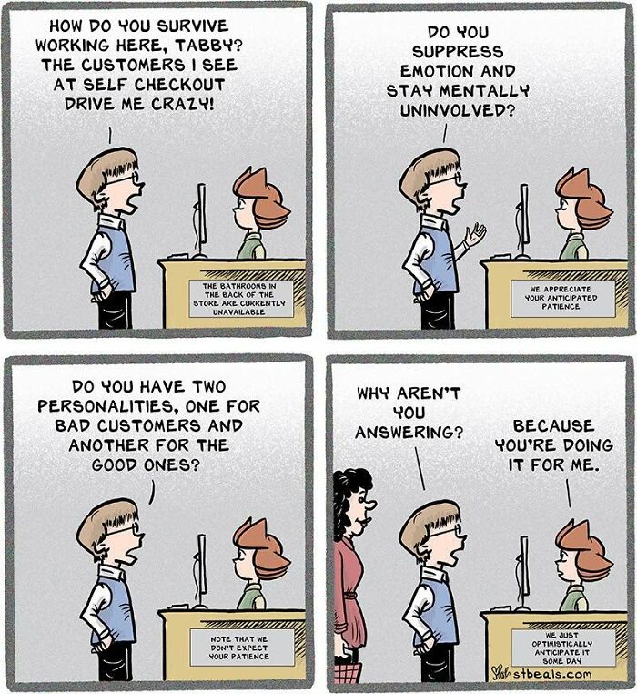 Artist Creates Humorous Comics About Retail Employees, And Here Are His 50 Recent Works Artist Creates Humorous Comics About Retail Employees, And Here Are His 50 Recent Works