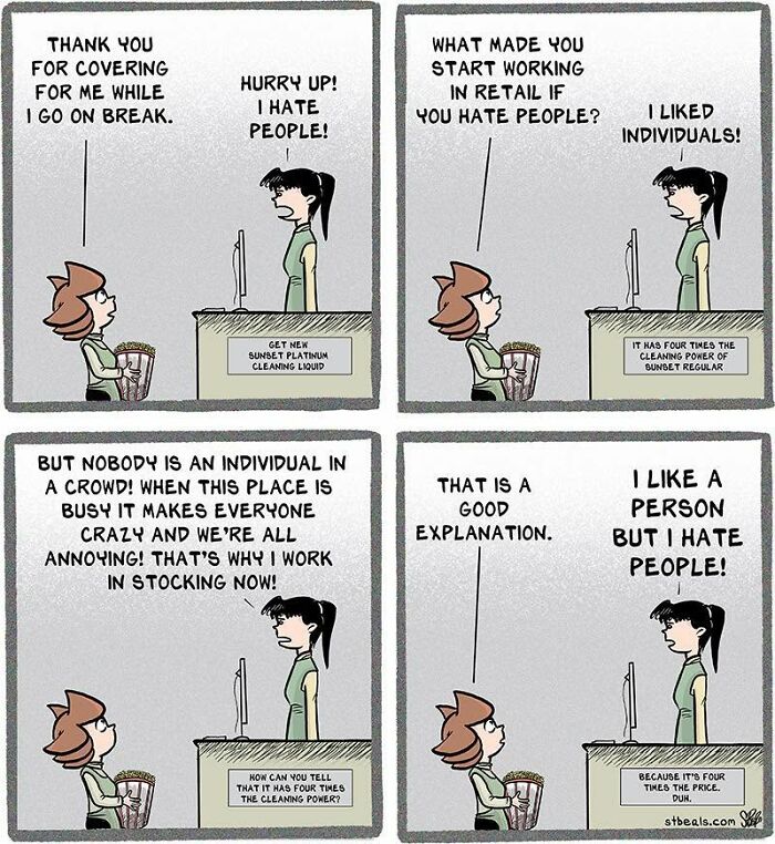 Artist Creates Humorous Comics About Retail Employees, And Here Are His 50 Recent Works Artist Creates Humorous Comics About Retail Employees, And Here Are His 50 Recent Works