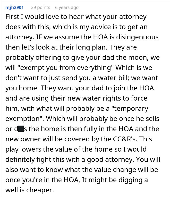 Man Threatened To Lose Access To Water If He Didn&rsquo;t Join The HOA, Finds Out It&rsquo;s A Scam