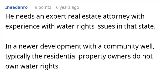 Man Threatened To Lose Access To Water If He Didn&rsquo;t Join The HOA, Finds Out It&rsquo;s A Scam