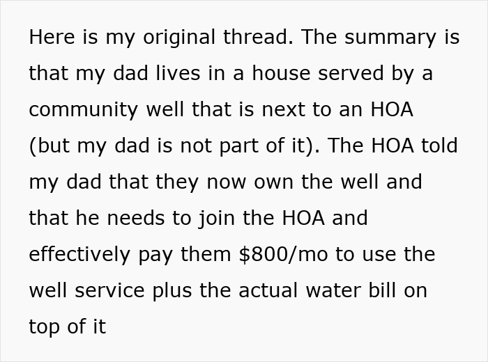 Man Threatened To Lose Access To Water If He Didn&rsquo;t Join The HOA, Finds Out It&rsquo;s A Scam