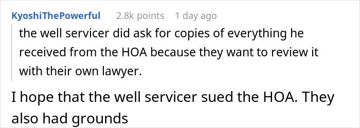 Man Threatened To Lose Access To Water If He Didn&rsquo;t Join The HOA, Finds Out It&rsquo;s A Scam