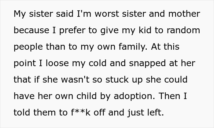 Infertile Woman Just Assumes She Can Take Pregnant Teen Sis’s Baby, Shocked When The Answer Is No Infertile Woman Just Assumes She Can Take Pregnant Teen Sis’s Baby, Shocked When The Answer Is No