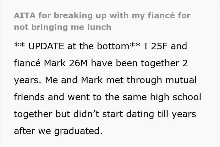 Guy Calls Fiancée A “Cry Baby” For Fussing Over Him Not Getting Her Lunch, Turns Out He’s A Cheater Guy Calls Fiancée A “Cry Baby” For Fussing Over Him Not Getting Her Lunch, Turns Out He’s A Cheater