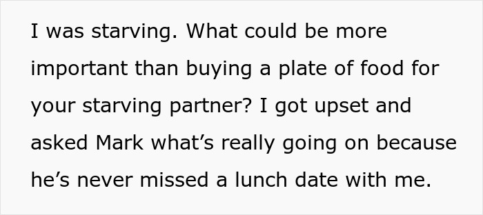 Guy Calls Fiancée A “Cry Baby” For Fussing Over Him Not Getting Her Lunch, Turns Out He’s A Cheater Guy Calls Fiancée A “Cry Baby” For Fussing Over Him Not Getting Her Lunch, Turns Out He’s A Cheater