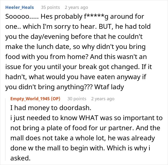 Guy Calls Fiancée A “Cry Baby” For Fussing Over Him Not Getting Her Lunch, Turns Out He’s A Cheater Guy Calls Fiancée A “Cry Baby” For Fussing Over Him Not Getting Her Lunch, Turns Out He’s A Cheater