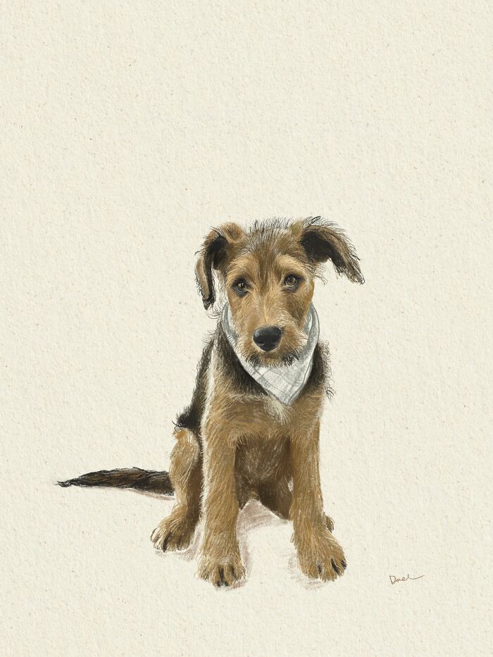 This Artist Draws Dog Portraits That Perfectly Capture Each Pet&rsquo;s Personality (76 Pics)
