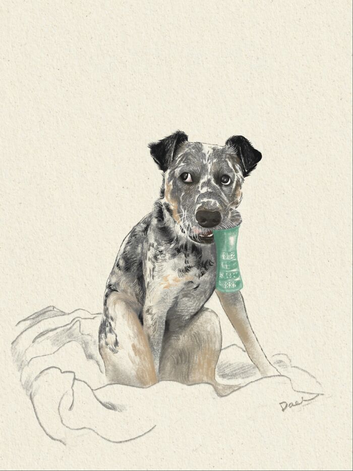 This Artist Draws Dog Portraits That Perfectly Capture Each Pet&rsquo;s Personality (76 Pics)
