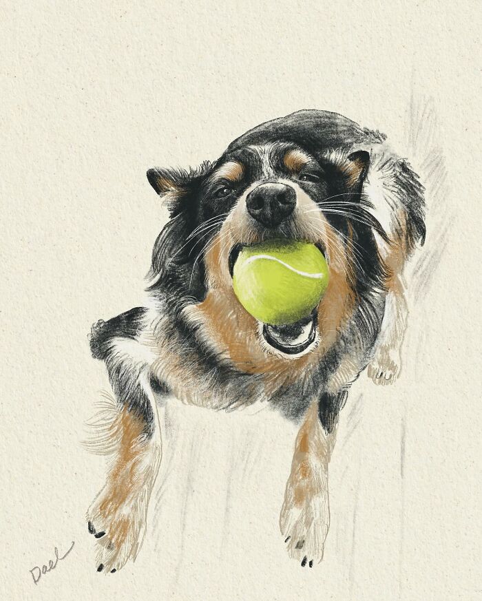 This Artist Draws Dog Portraits That Perfectly Capture Each Pet&rsquo;s Personality (76 Pics)