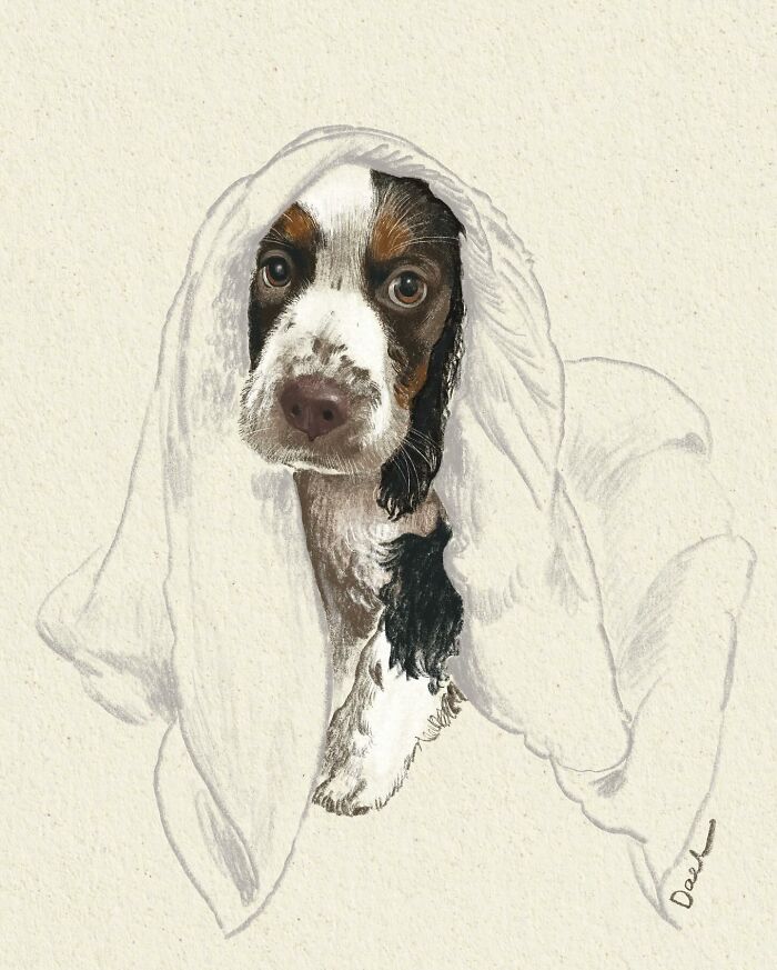 This Artist Draws Dog Portraits That Perfectly Capture Each Pet&rsquo;s Personality (76 Pics)