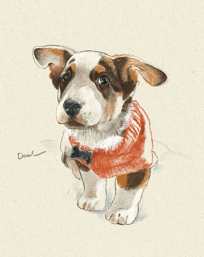 This Artist Draws Dog Portraits That Perfectly Capture Each Pet&rsquo;s Personality (76 Pics)