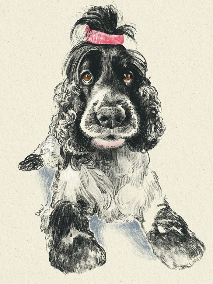 This Artist Draws Dog Portraits That Perfectly Capture Each Pet&rsquo;s Personality (76 Pics)