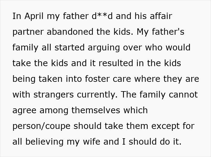 26YO Refuses To Take In Half Siblings After Father Had Them From Affair With Late Wife’s Nurse 26YO Refuses To Take In Half Siblings After Father Had Them From Affair With Late Wife’s Nurse