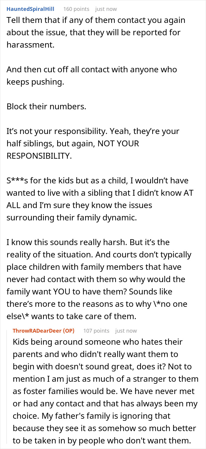 26YO Refuses To Take In Half Siblings After Father Had Them From Affair With Late Wife’s Nurse 26YO Refuses To Take In Half Siblings After Father Had Them From Affair With Late Wife’s Nurse