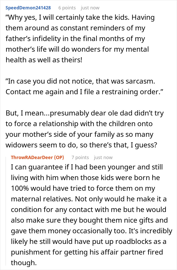 26YO Refuses To Take In Half Siblings After Father Had Them From Affair With Late Wife’s Nurse 26YO Refuses To Take In Half Siblings After Father Had Them From Affair With Late Wife’s Nurse