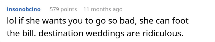 Broke Woman Tells Bride She Can No Longer Afford Her Destination Wedding, Her Response Floors Her
