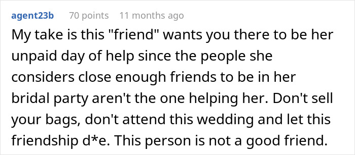Broke Woman Tells Bride She Can No Longer Afford Her Destination Wedding, Her Response Floors Her