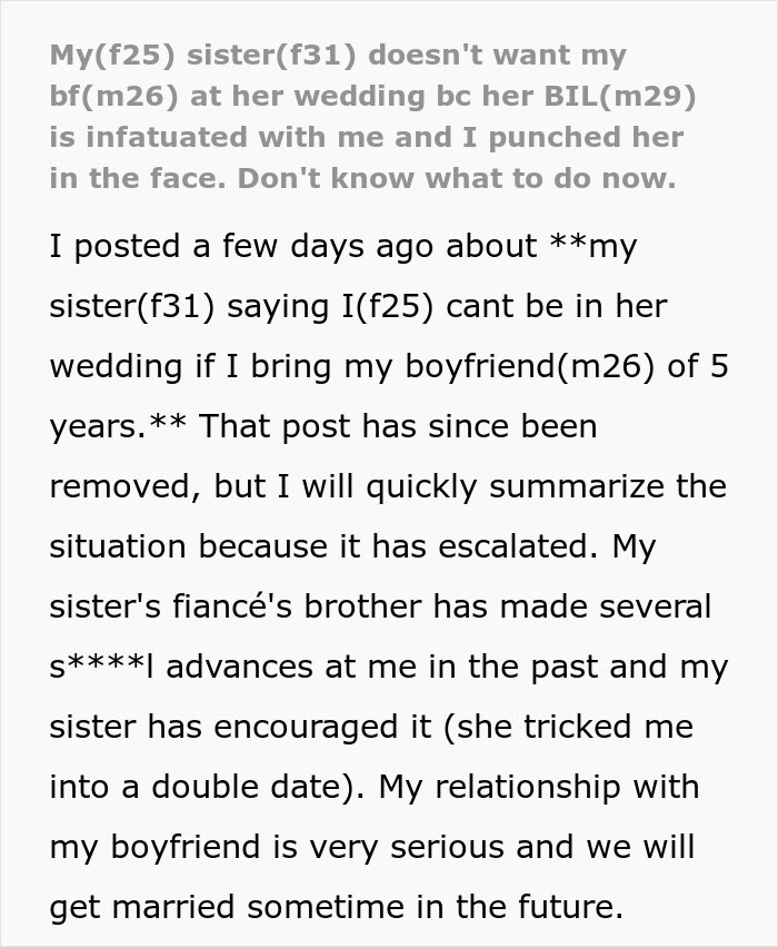 Woman Allows Creepy BIL To Hit On Sister Just So Her Fiancé Likes Her Better Woman Allows Creepy BIL To Hit On Sister Just So Her Fiancé Likes Her Better