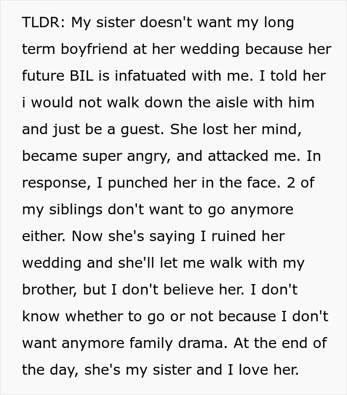 Woman Allows Creepy BIL To Hit On Sister Just So Her Fiancé Likes Her Better Woman Allows Creepy BIL To Hit On Sister Just So Her Fiancé Likes Her Better