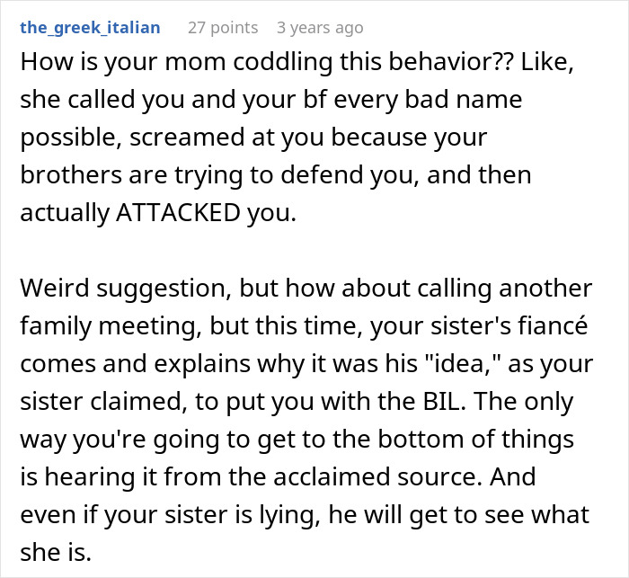 Woman Allows Creepy BIL To Hit On Sister Just So Her Fiancé Likes Her Better Woman Allows Creepy BIL To Hit On Sister Just So Her Fiancé Likes Her Better