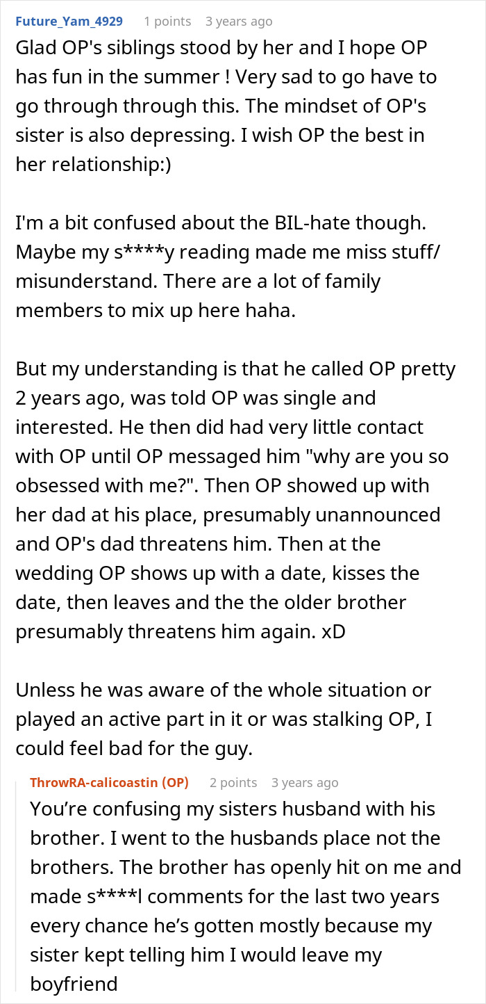 Woman Allows Creepy BIL To Hit On Sister Just So Her Fiancé Likes Her Better Woman Allows Creepy BIL To Hit On Sister Just So Her Fiancé Likes Her Better